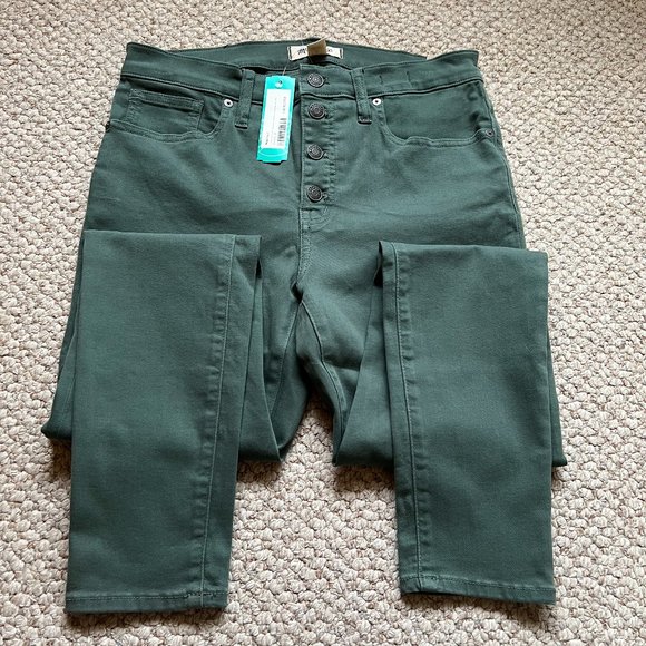 MADEWELL - Button-Front Mid-Rise Skinny Jeans - NEW with Tags - Picture 5 of 8